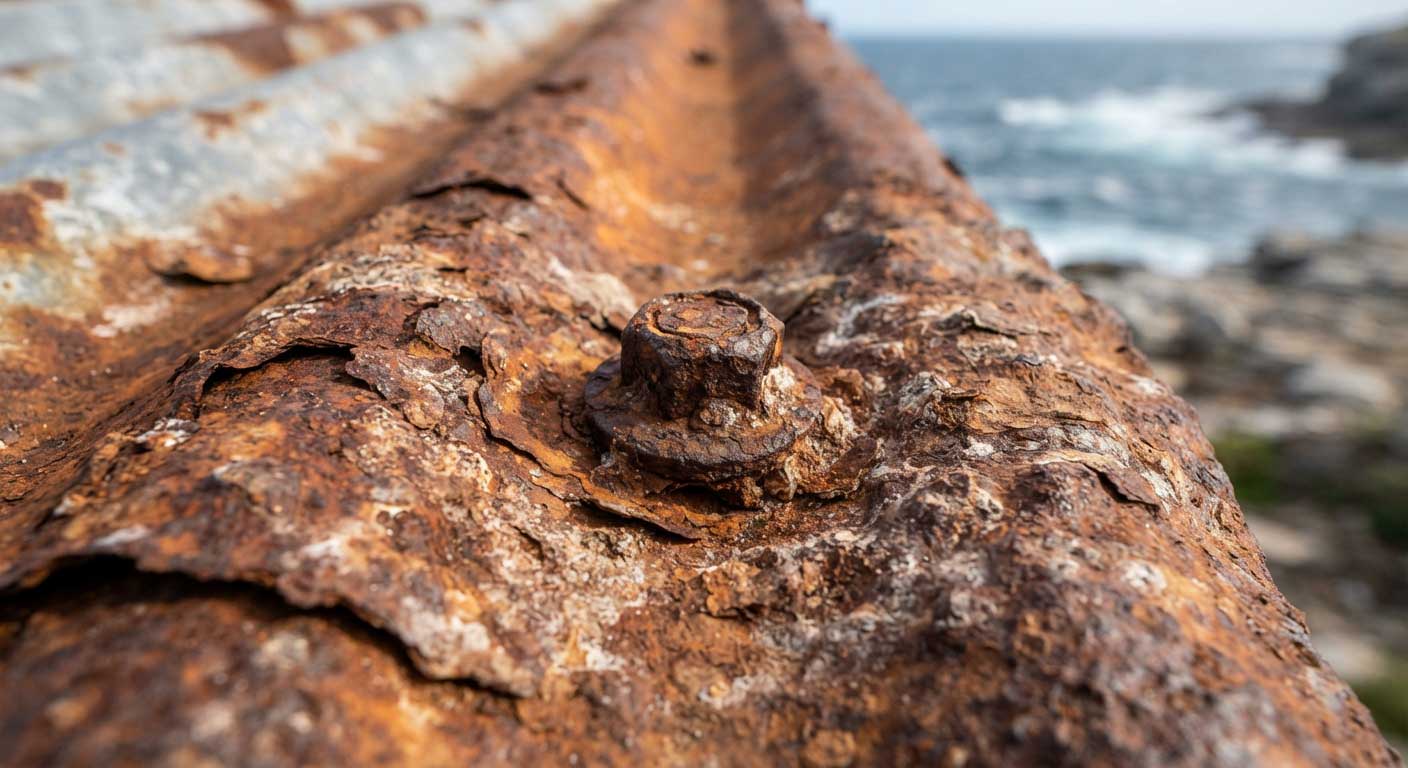 Metal effected by the weather